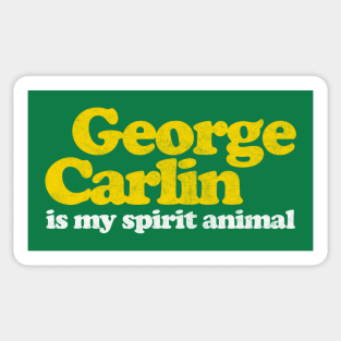 George Carlin is my Spirit Animal Sticker